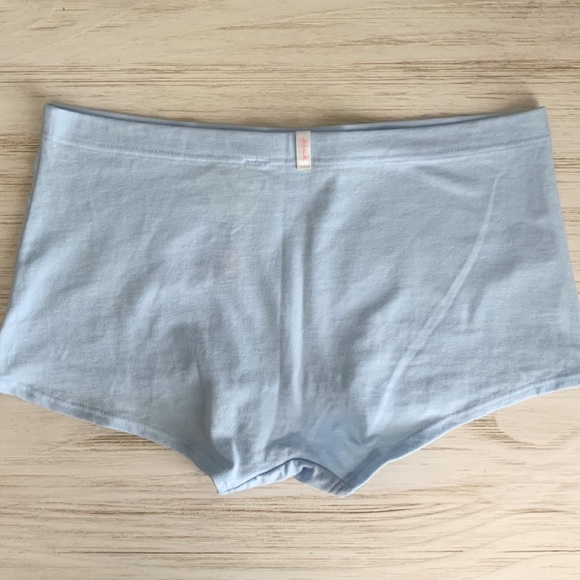 Victoria’s Secret VS PINK Cotton Shortie Boyshort - Ice Blue - Picture 3 of 4